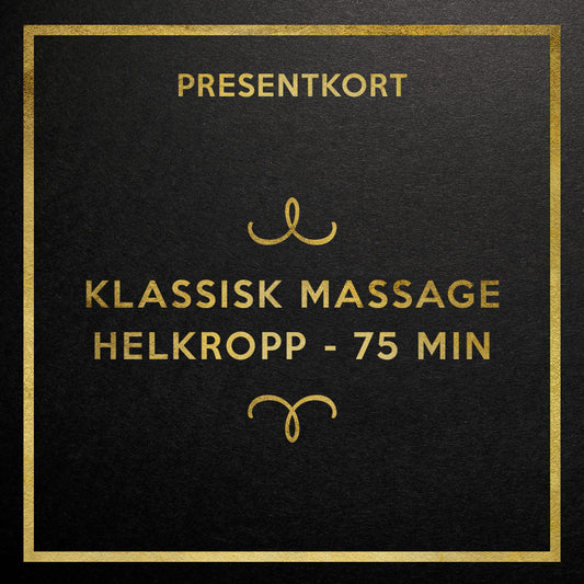 Klassisk Massage Helkropp - 75 min